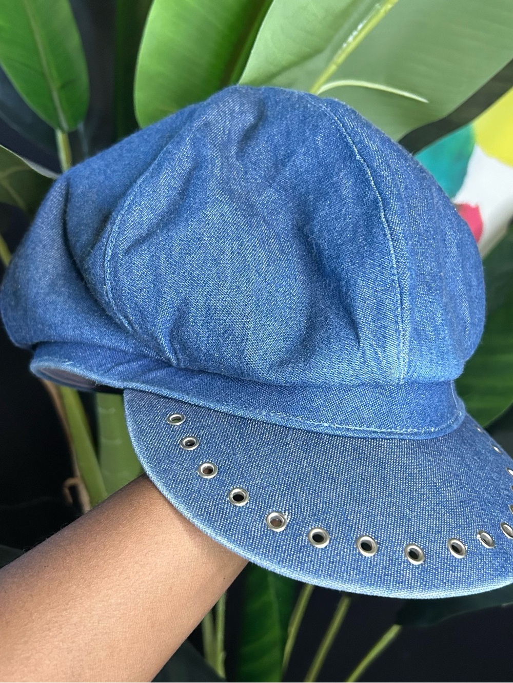 Vintage Y2K Oversized Newsboy Denim Hat